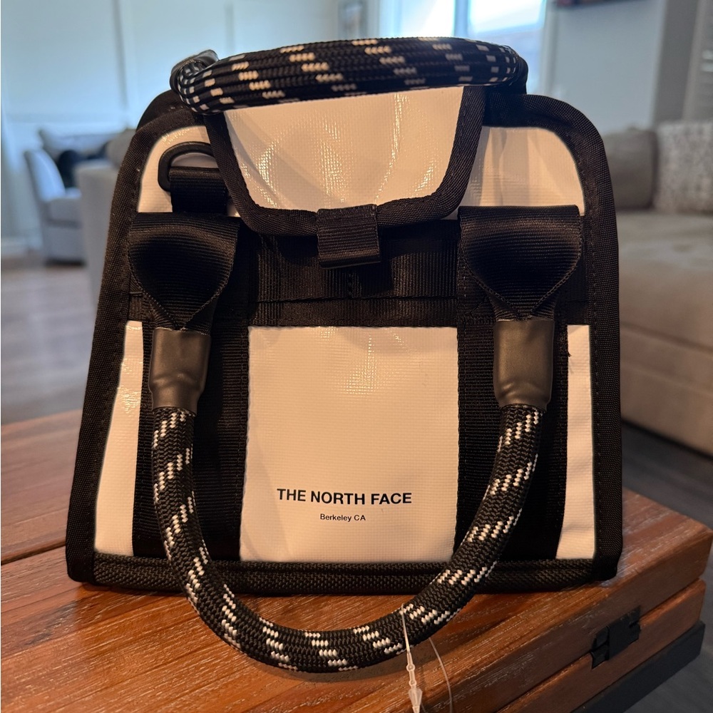 The North Face Black and White Base Camp Mini Bag